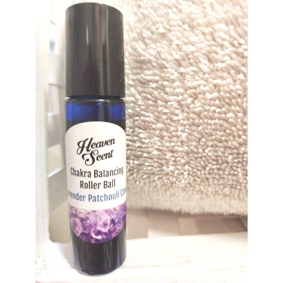 Lavender Patchouli Clove Aromatherapy Roller Ball: Natural Essential Oil Blend - Picture 5 of 10